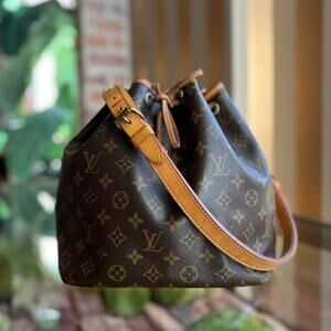 LOUIS VUITTON Noe Brown Monogram Canvas Vintage Bucket Bag